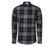 Hemd  Slim Fit Baumwolle denim kariert Kent