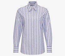 Hemdbluse  Baumwolle  gestreift