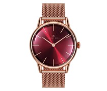 Armbanduhr  Edelstein rot