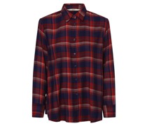Bluse  Viskose rot kariert