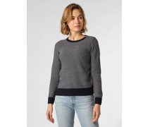 Pullover  Baumwolle marine gemustert