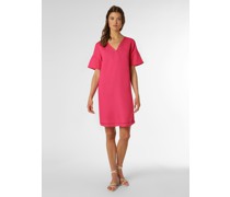Kleid mit Leinen-Anteil  fuchsia