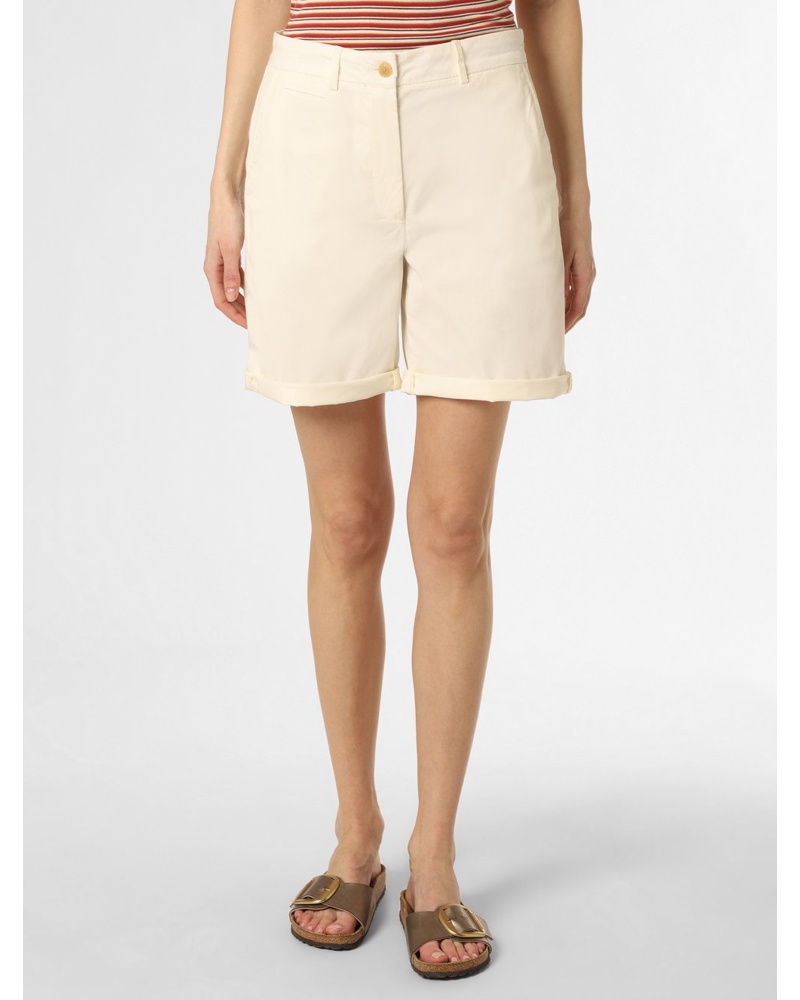 Tommy Hilfiger Damen Shorts Baumwolle ecru