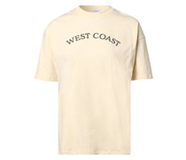 T-Shirt  Baumwolle sand bedruckt