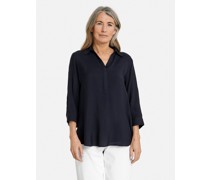 Longbluse  Viskose marine