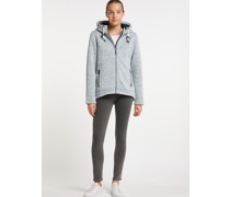 Strickfleecejacke   meliert