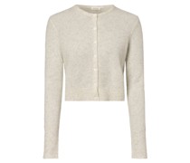 trickjacke mit Alpaka-Anteil  Wolle ecru meliert