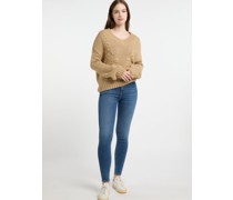 Grobstrickpullover   gemustert