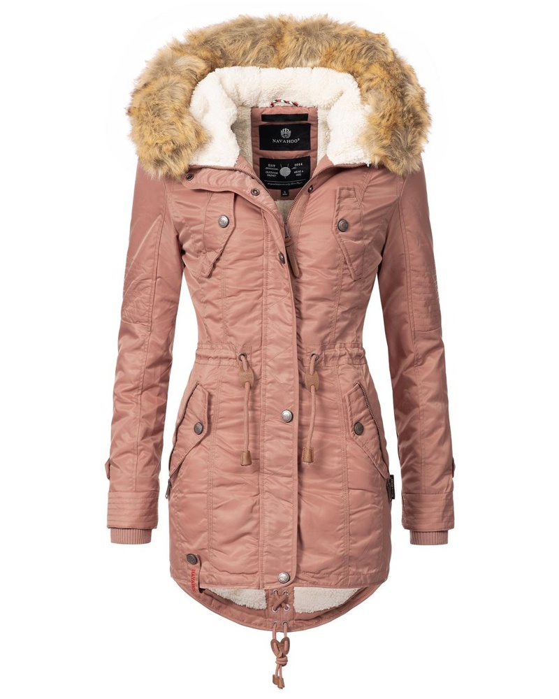 NAVAHOO Damen Wintermantel terra