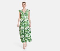 Kleid  Viskose gras gemustert