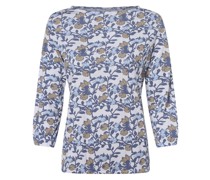 Langarmshirt  Baumwolle hell gemustert