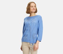 Feinstrickpullover  Baumwolle  bedruckt