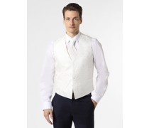 Weste  Slim Fit Stoff ecru