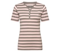 T-Shirt  Baumwolle rosa gestreift