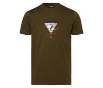 T-Shirt  Jersey khaki bedruckt