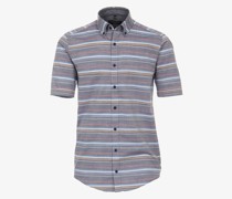 Freizeithemd  Regular Fit Baumwolle  gestreift Button-Down