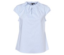 Blusenshirt  Baumwolle hellblau gestreift