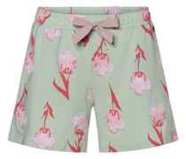 Pyjama-Shorts  Baumwolle mint gemustert