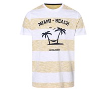 T-Shirt  Baumwolle vanille bedruckt
