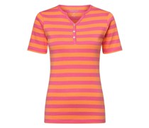 T-Shirt  Baumwolle pink gestreift