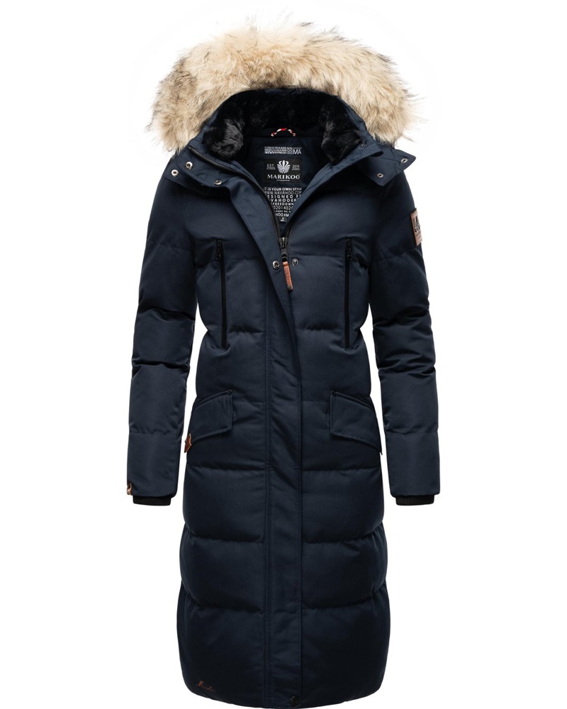 Marikoo Damen Wintermantel marine