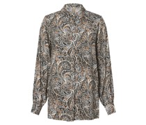 Bluse  Viskose schilf gemustert