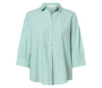 Blusenshirt  Baumwolle mint meliert