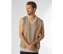 Pullunder  Sweat beige gemustert