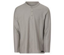 Langarmshirt  Baumwolle hell strukturiert