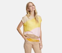 Printshirt  Viskose ehrfarbig bedruckt