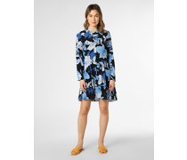 Kleid  Viskose blau gemustert