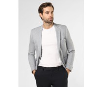 Sakko  Slim Fit Baumwolle hell strukturiert