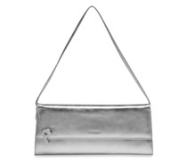 Abendtasche  Leder silber
