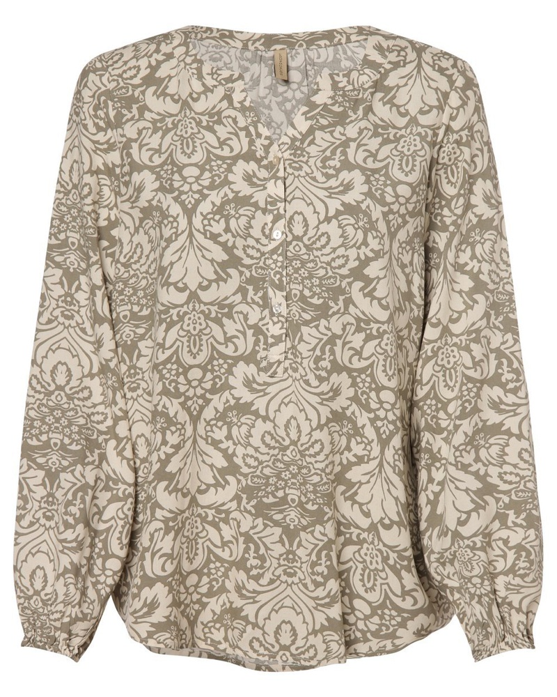 Soyaconcept Damen Blusenshirt Viskose gemustert