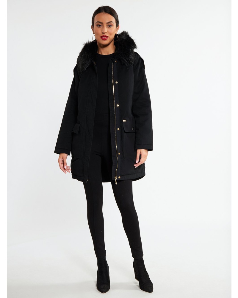 FAINA Damen Winterparka Baumwolle FAINA Damen Winterparka Baumwolle