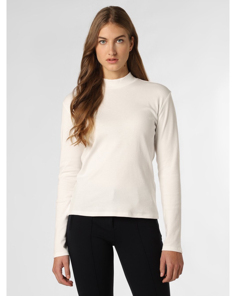 Marie Lund Damen Langarmshirt Baumwolle ecru