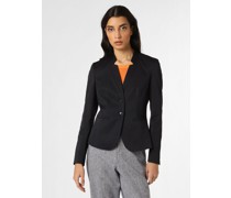 Blazer  Baumwolle marine strukturiert