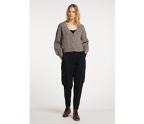 Strickjacke  melange