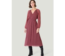 Maxikleid  mehrfarbig gemustert