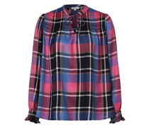 Blusenshirt  Viskose pink kariert