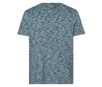 T-Shirt  Baumwolle aqua gemustert