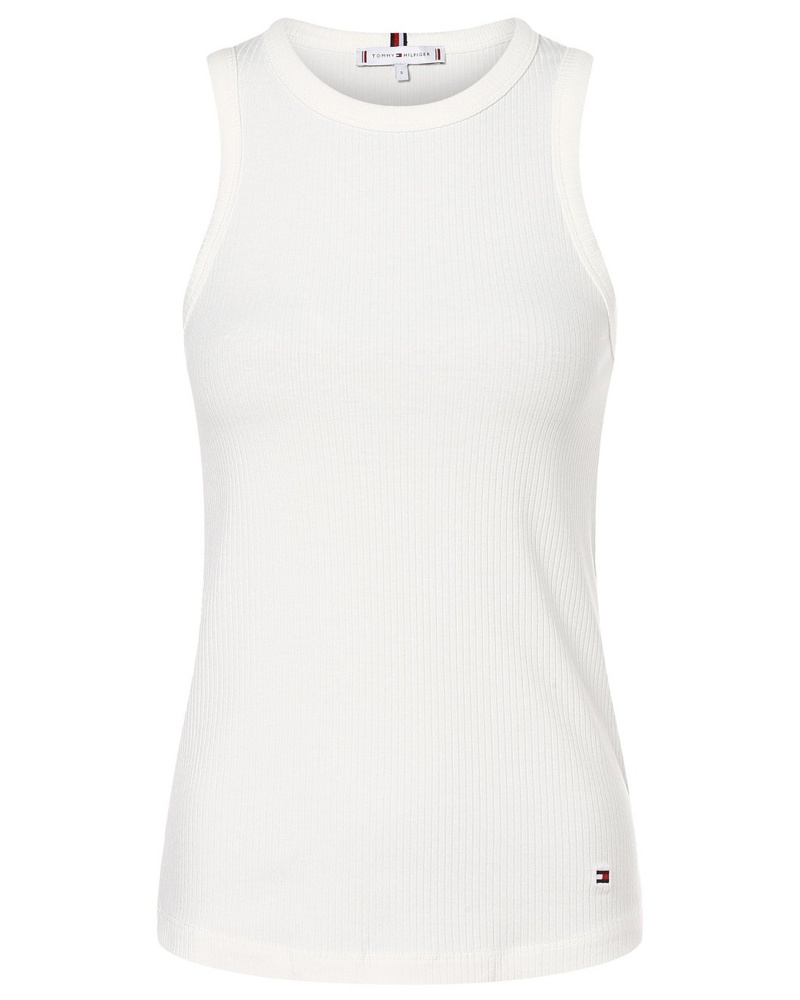 Tommy Hilfiger Damen Top Viskose ecru