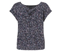 Blusenshirt  Viskose marine gemustert