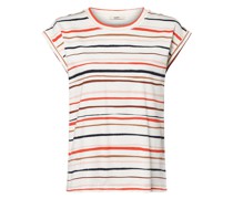 T-Shirt  Baumwolle blau gestreift