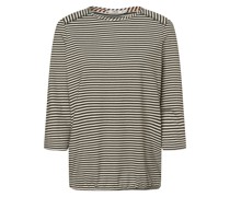 Shirt  Baumwolle oliv gestreift