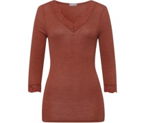 T-Shirt   Feinstrick bordeaux