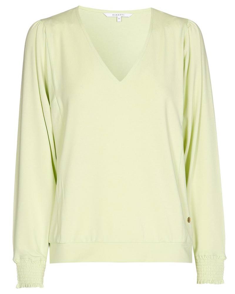 Xandres Damen Bluse Viskose lind Xandres Damen Bluse Viskose lind