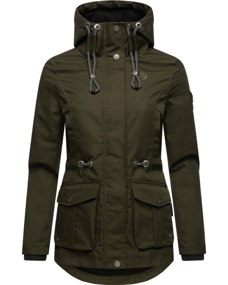 Marikoo Damen Übergangsjacke oliv