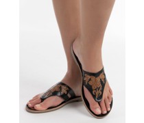 Sandalen aus Leder   gemustert