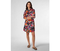 Leinenkleid  marine gemustert